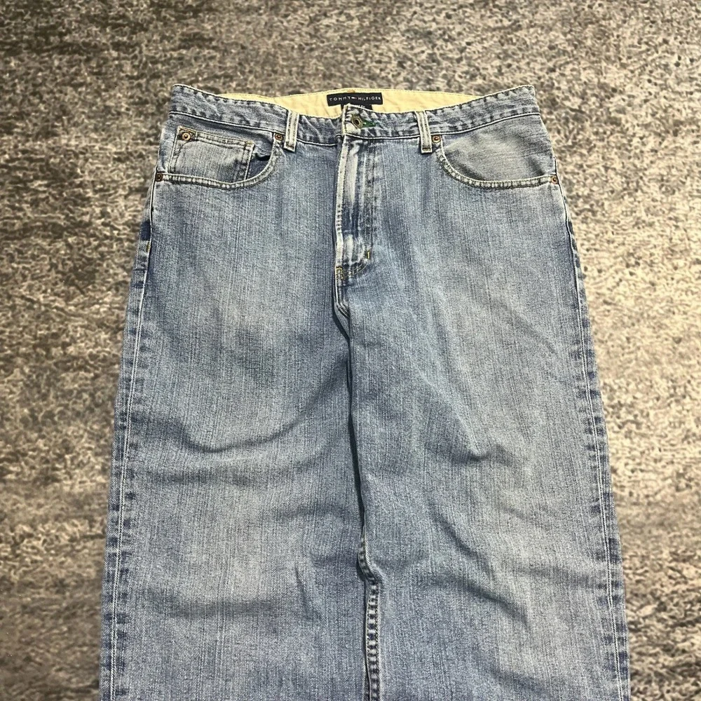 Vintage Tommy Hilfiger Jeans Relaxed Fit Mens 36x30 Blue Baggy Skater‎ Y2K